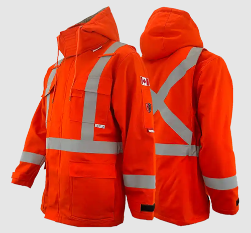 Atlas Guardian® FR/AR  3-In-1 Parka 2" Silver Stripe, Orange