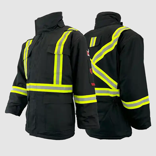Atlas Guardian® FR/AR Winter Insulated Parka, 2" Stripe,  Black 2191BLK