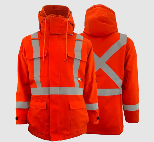 Atlas Guardian® FR/AR  3-In-1 Parka 2" Silver Stripe, Orange