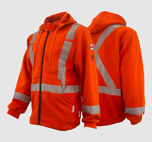 Atlas Guardian® FR/AR  3-In-1 Parka 2" Silver Stripe, Orange
