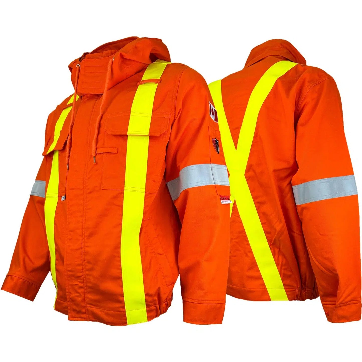 Atlas Guardian® FR/AR OHSA Hi Vis Spring Jacket with Hood 242OR
